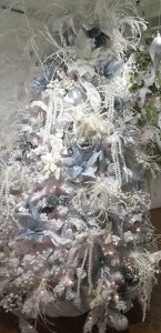blue white trend elegant beautiful professional christmas tree dallas interior design baker group custom
