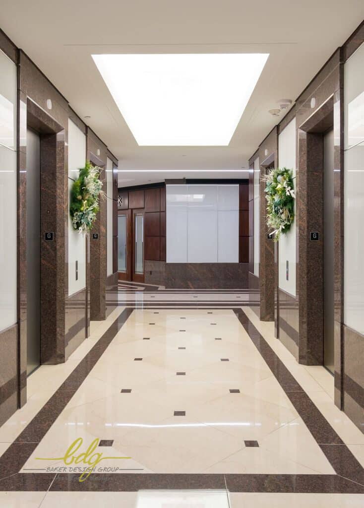 corporate interior decorating christmas holiday dallas office